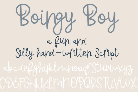 PN Boingy Boy Font Poster 1