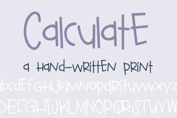 PN Calculate Font Poster 1