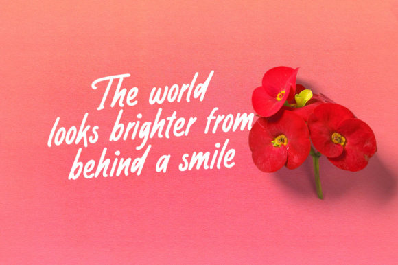 Point Smile Font Poster 2