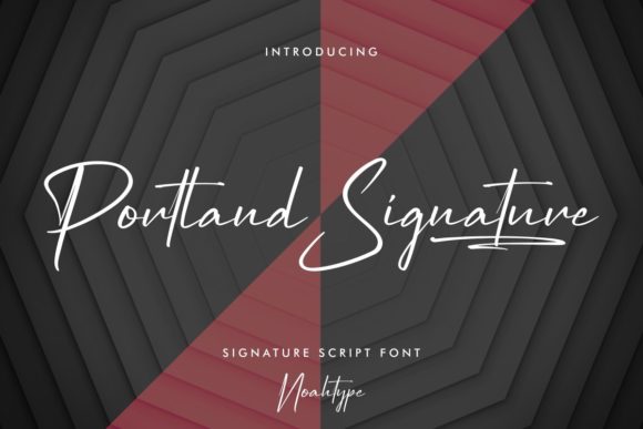 Portland Signature Font Poster 1