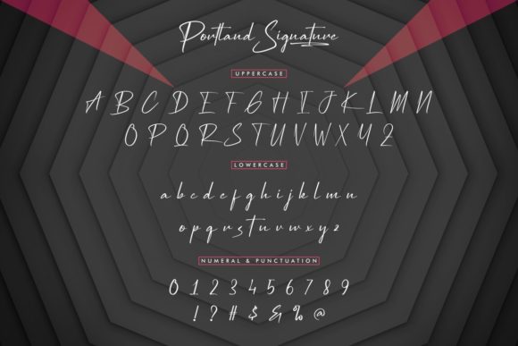 Portland Signature Font Poster 4