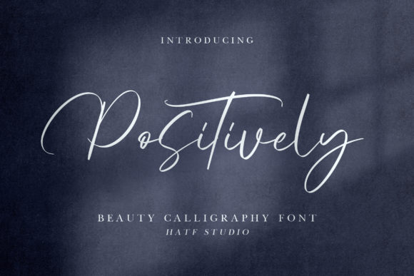 Positively Font Poster 1