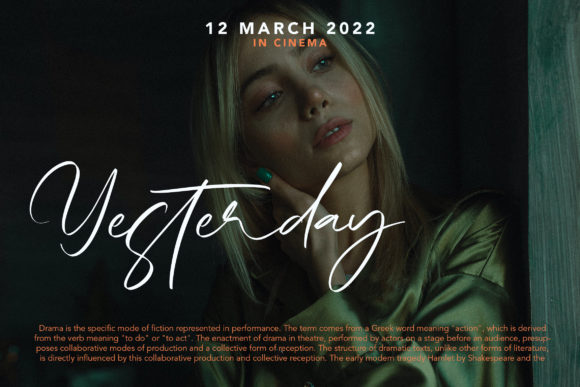 Positively Font Poster 4