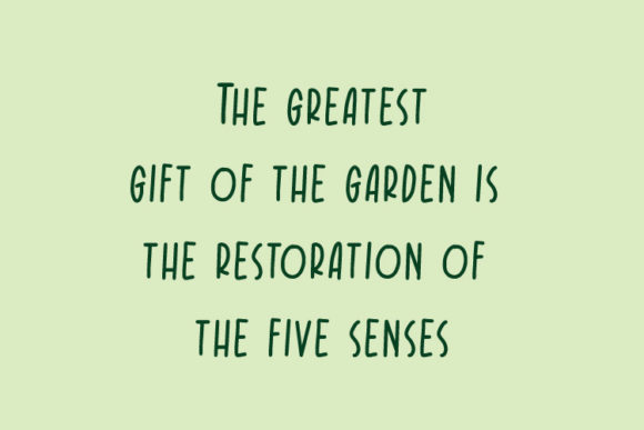 Power Garden Font Poster 2