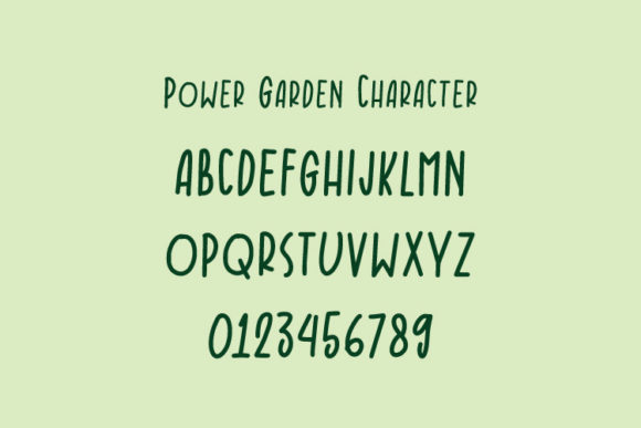 Power Garden Font Poster 4