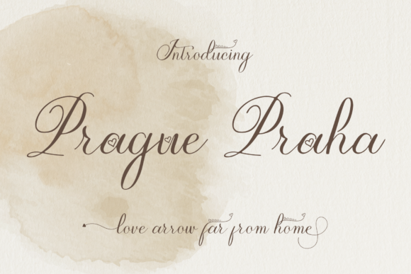 Prague Praha Font Poster 1