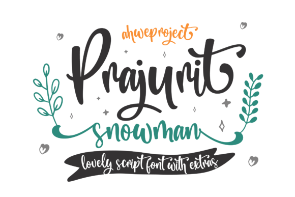 Prajurit Snowman Font Prajurit Snowman Font Poster 1
