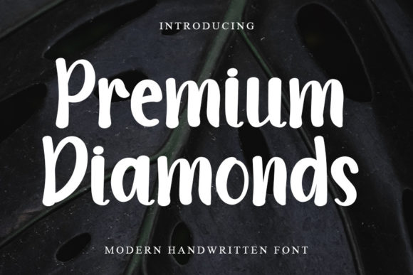 Premium Diamonds Font Poster 1