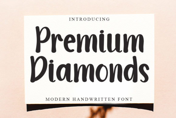 Premium Diamonds Font Poster 5