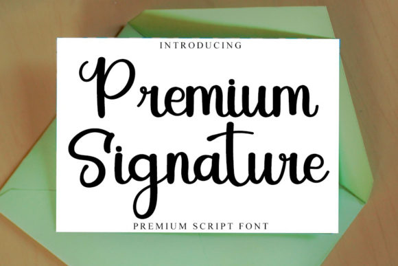 Premium Signature Font