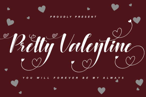 Pretty Valentine Font Poster 1
