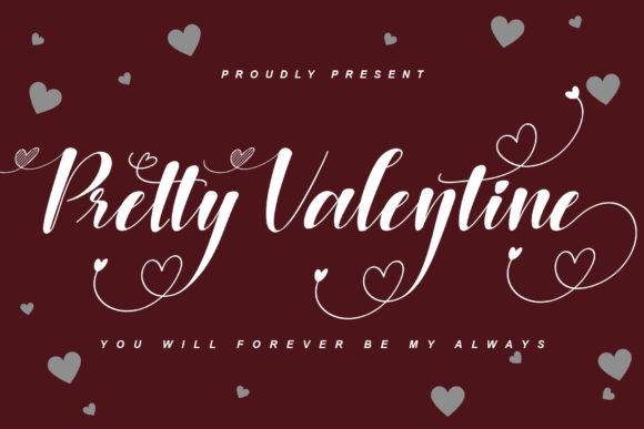 Pretty Valentine Font Poster 1