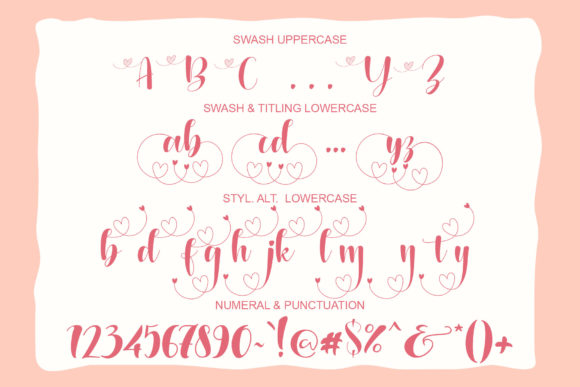 Pretty Valentine Font Poster 9