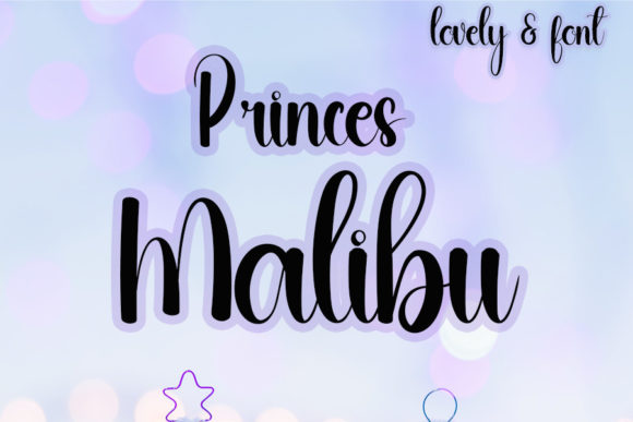 Princes Malibu Font Poster 1