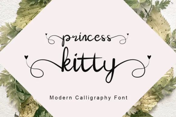 Princess Kitty Font Princess Kitty Font Poster 1