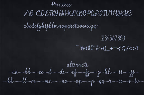 Princess Lily Font Poster 6