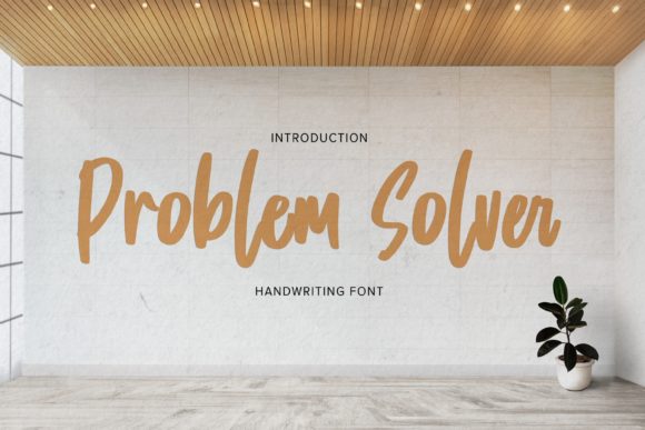 Problem Solver Font Poster 1