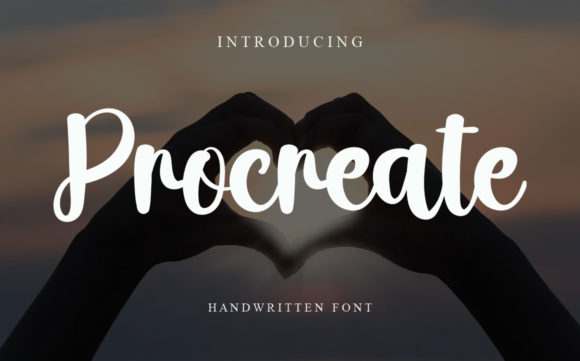 Procreate Font Poster 1