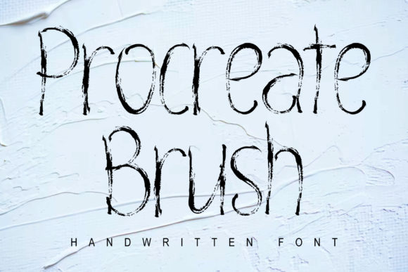 Procreate Brush Font Poster 1