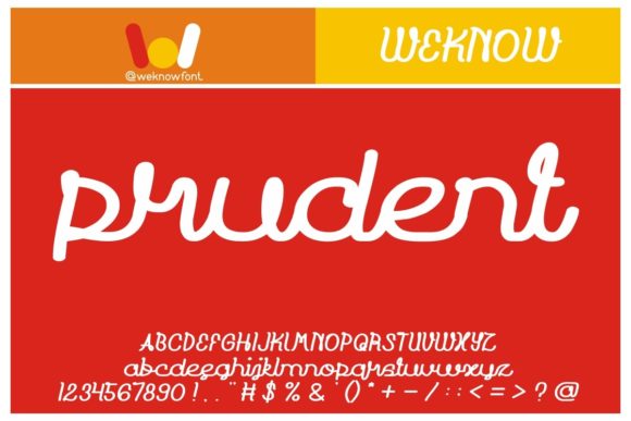 Prudent Font Poster 2