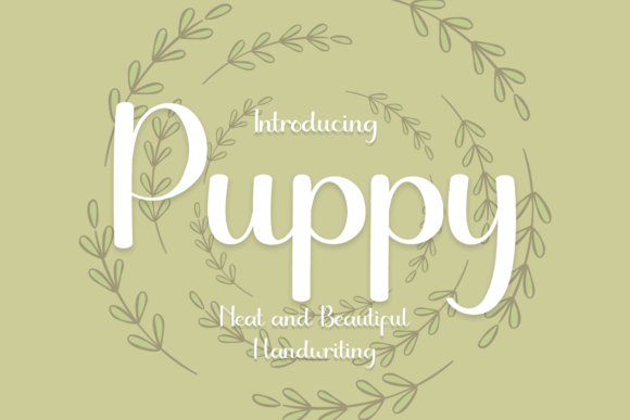 Puppy Font Poster 1