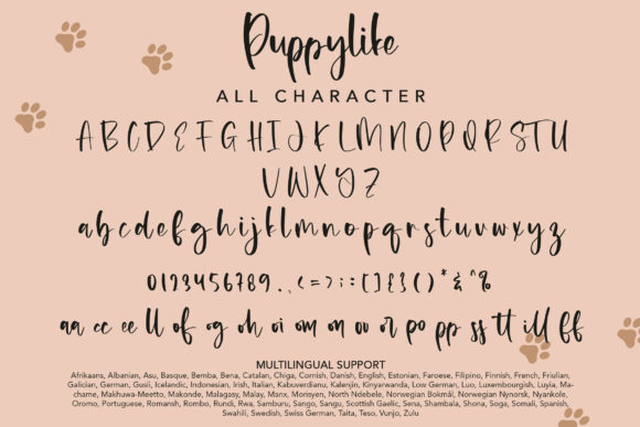 Puppylike Font Poster 9