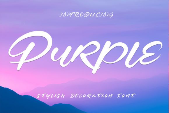 Purple Font Poster 1