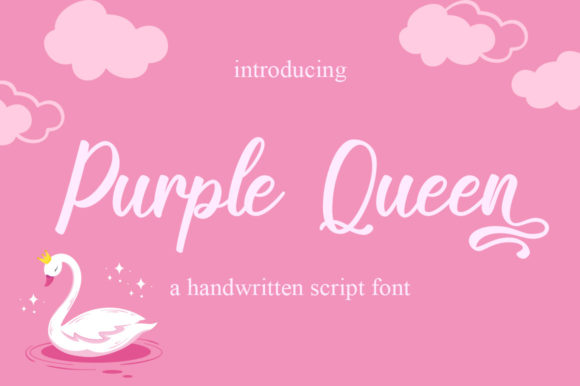 Purple Queen Font Poster 1