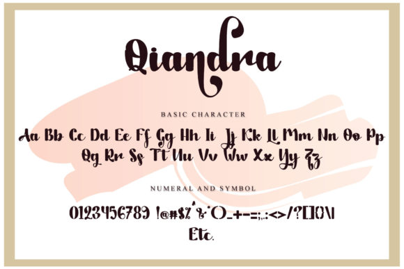 Qiandra Font Poster 10