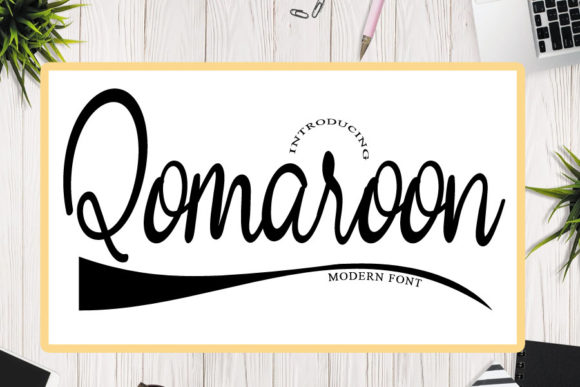 Qomaroon Font Poster 1