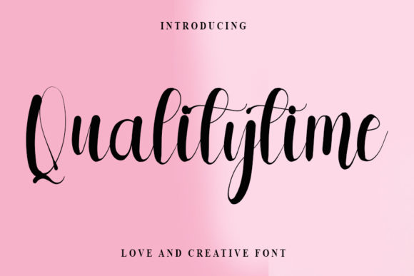 Qualitytime Font Poster 1