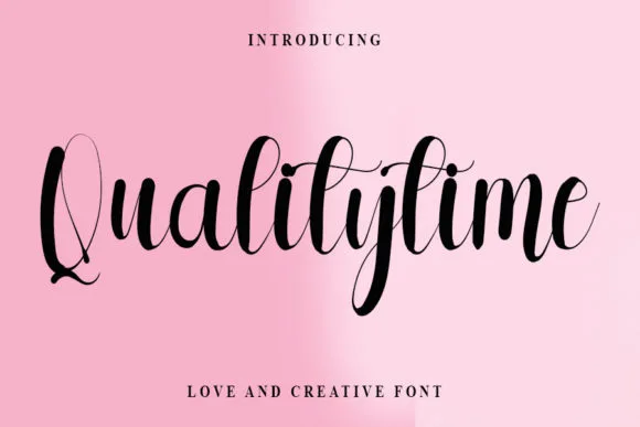 Qualitytime Font Poster 1