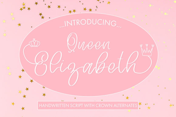 Queen Elizabeth Font Font Poster 1