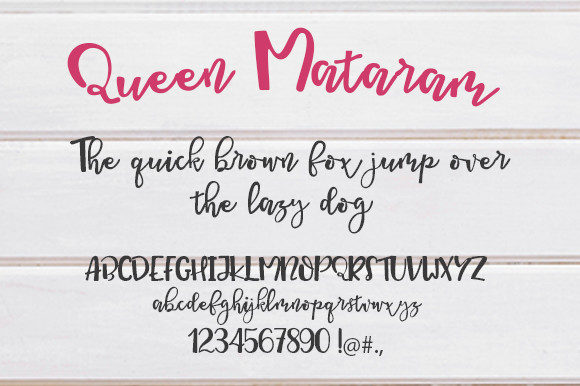Queen Mataram Font Poster 2