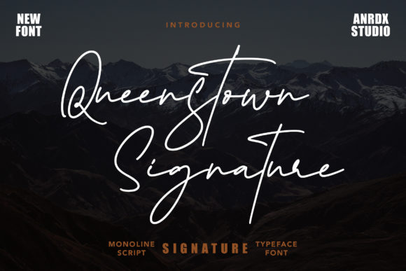 Queenstown Signature Font