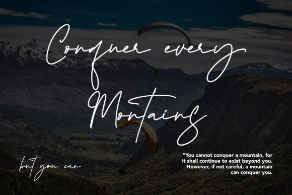 Queenstown Signature Font Poster 8
