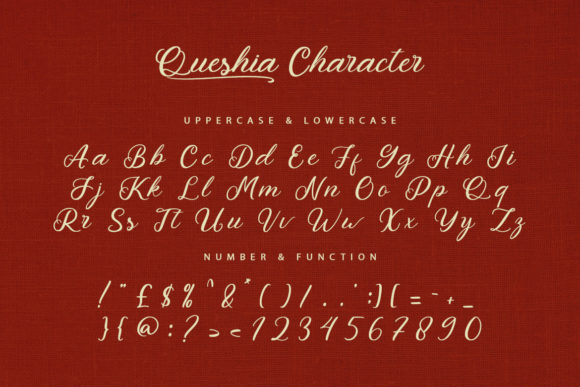 Queshia Font Poster 8