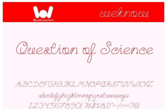Question of Science Font Poster 1