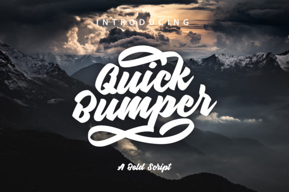 Quick Bumper Font Poster 1