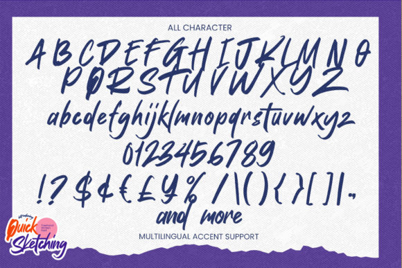 Quick Sketching Font Poster 6