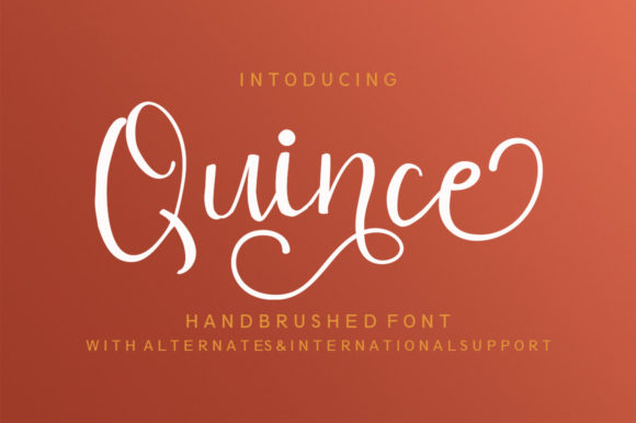 Quince Script Font Poster 1