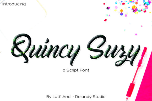 Quincy Suzy Font Poster 1