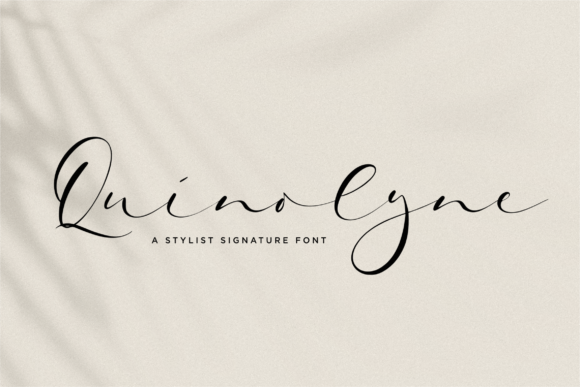 Quinolyne Font Quinolyne Font Poster 1