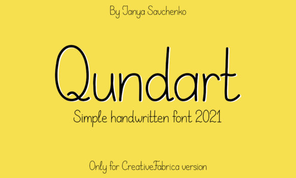 Qundart – Simple Handwritten Font