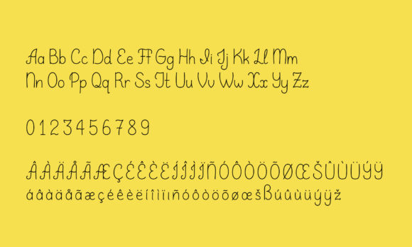 Qundart - Simple Handwritten Font Poster 2