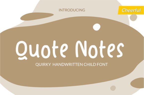 Quote Notes Font Poster 1