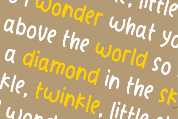 Quote Notes Font Poster 2