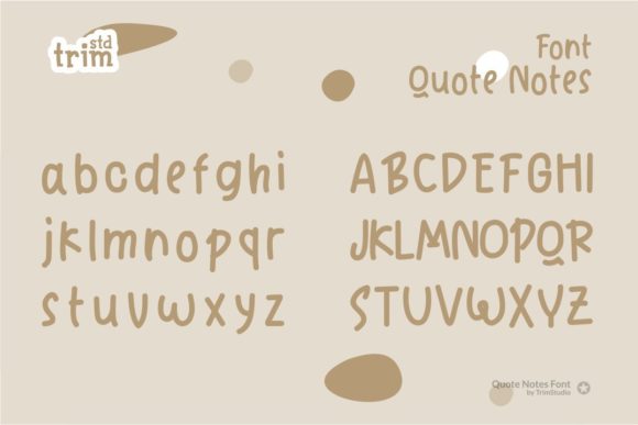 Quote Notes Font Poster 8