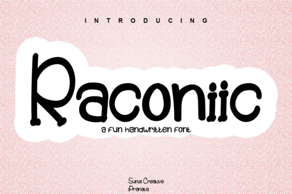 Raconiic Font Poster 1