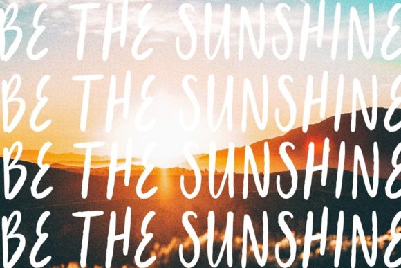 Radiate Font Poster 3